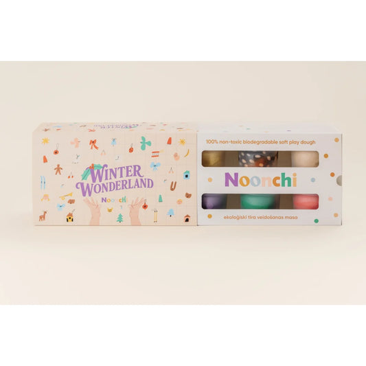 Noonchi Organics Knete Set Winter Wonderland 6 x 100 g – Bild 1