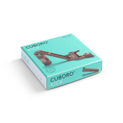 Cuboro Kick Set in Minzgrüner Box mit metallbraunen Komponenten