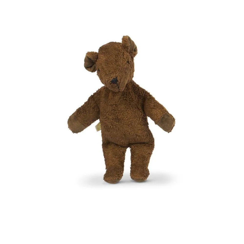 Brauner Plüsch-Teddy-Bär, aufrecht stehend, Kuscheltier Braunbär klein