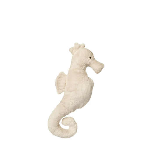 Kuscheltier seepferdchen klein plush in cremefarbe aus weichem, ökologische baby- & kinderprodukte perfekt als geschenke für neugeborene