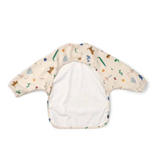 Helles Lätzchen Cape Merle mit Tier- und Naturmuster für Babys