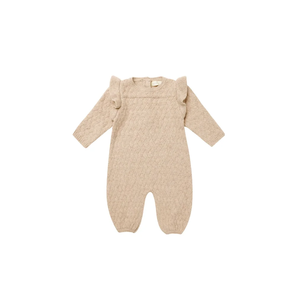 Quincy Mae Langarm Mira Romper | Shell - Romper