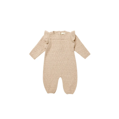 Quincy Mae Langarm Mira Romper | Shell - Romper