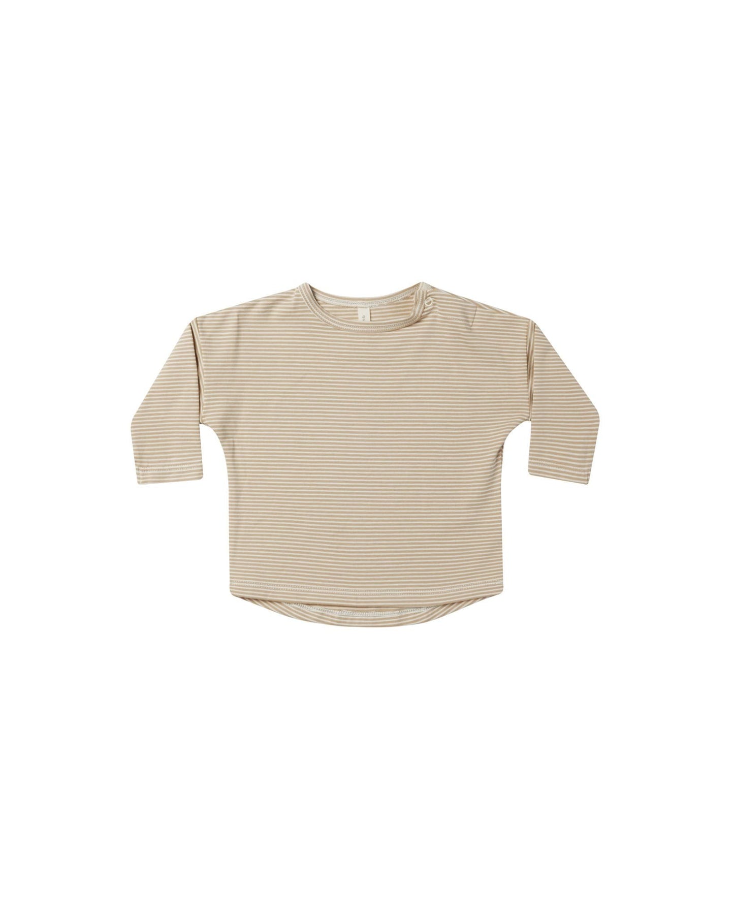 Langarm - Shirt | Latte Micro Stripe - Pullover