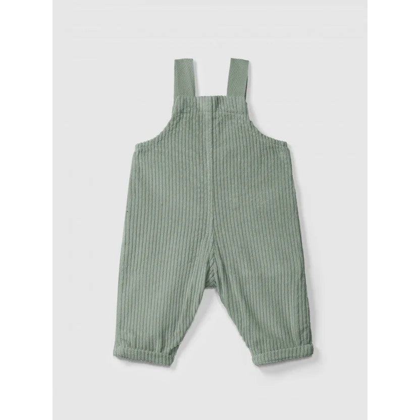 Snug Latzhose Samt in Grün – Ansicht 2