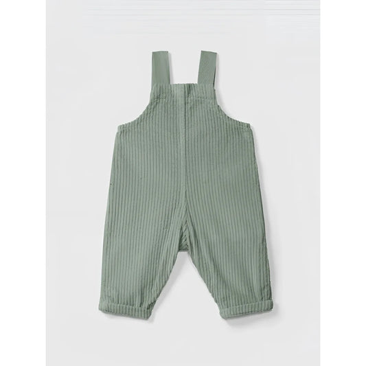Snug Latzhose Samt in Grün – Ansicht 2