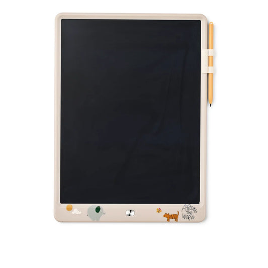 Beige Kinderzeichnungstafel Lcd-Zeichentafel Zora mit schwarzem Bildschirm und Stylus