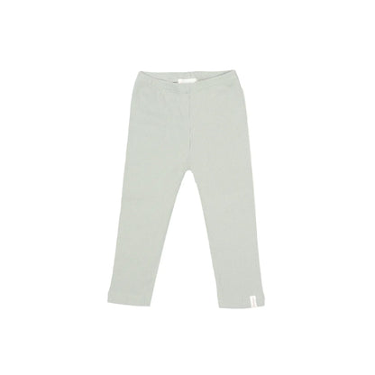 Helle graue Rippenleggings mit Streifen, nachhaltige Babykleidung Schweiz