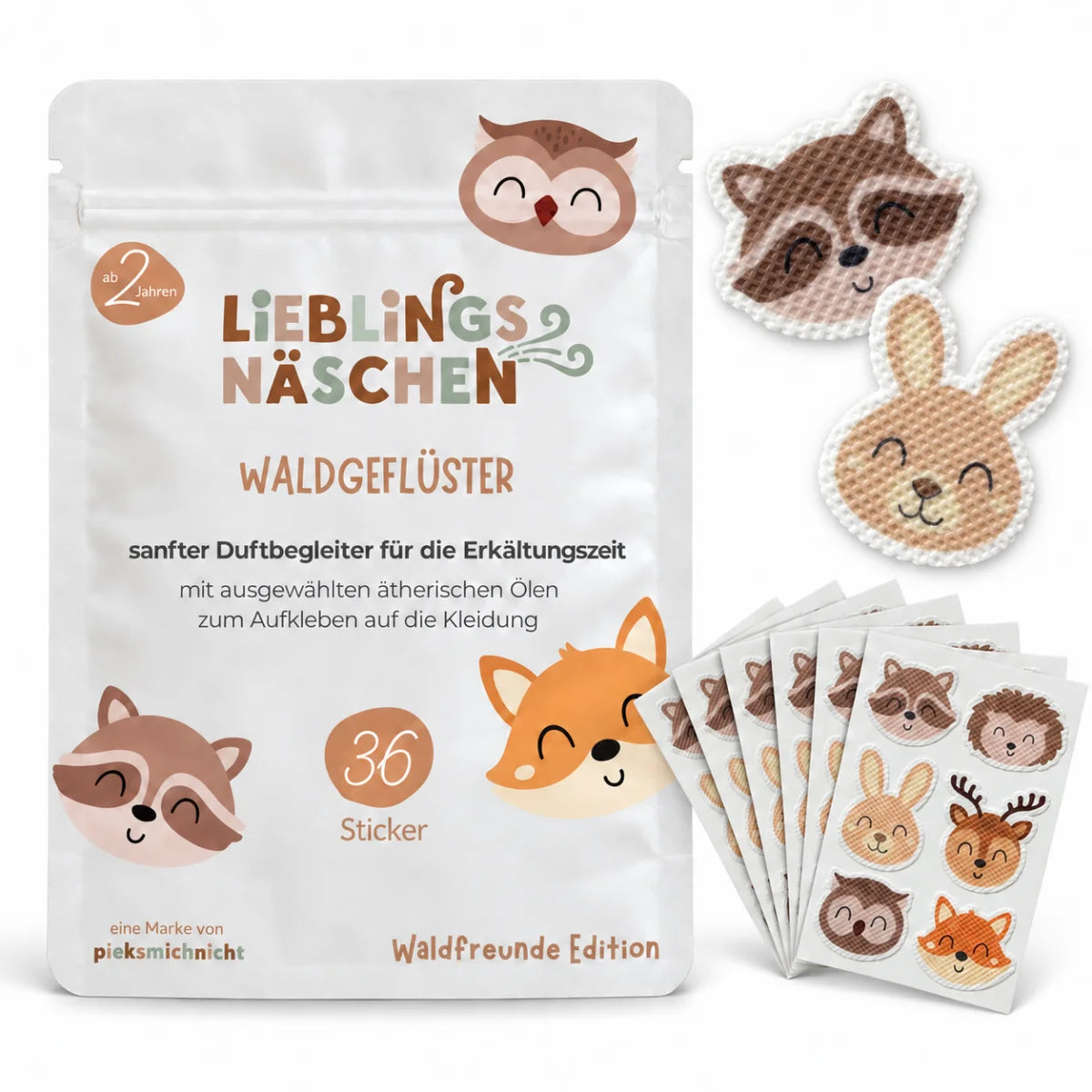 pieksmichnicht lieblingsnäschen Duftsticker WALDFREUNDE Edition