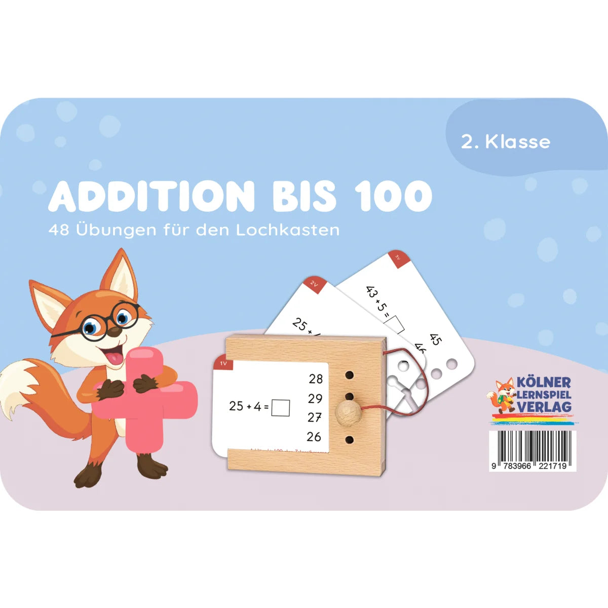 Lochkasten Kartensatz Addition bis 100 vom Kölner Lernspielverlag