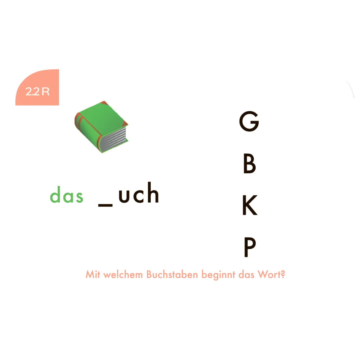 Lochkasten Kartensatz Anfangs- + Endbuchstaben vom Kölner Lernspielverlag - Detailansicht 2