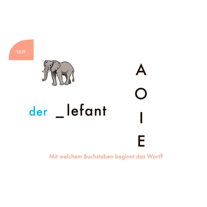 Lochkasten Kartensatz Anfangs- + Endbuchstaben vom Kölner Lernspielverlag - Detailansicht 3