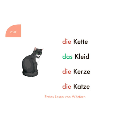Lochkasten Kartensatz Erstes Lesen von Wörtern vom Kölner Lernspielverlag - Detailansicht 3