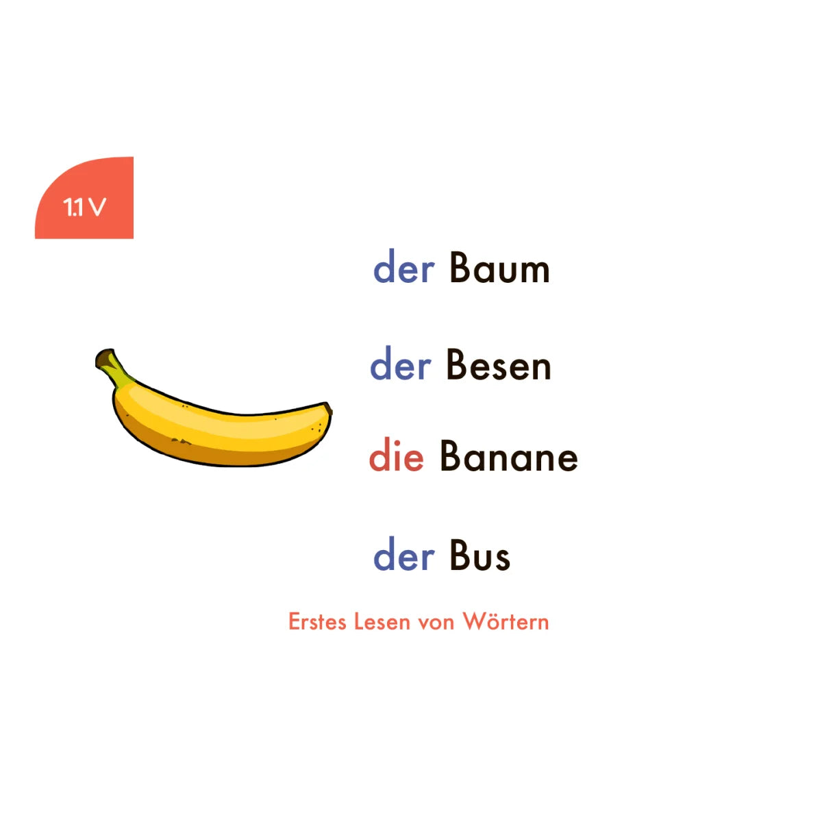 Lochkasten Kartensatz Erstes Lesen von Wörtern vom Kölner Lernspielverlag - Detailansicht 2