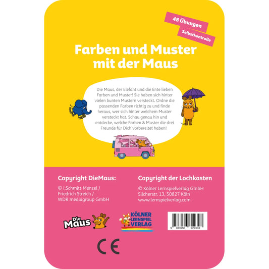 Lochkasten Kartensatz Farben + Muster mit der Maus vom Kölner Lernspielverlag - Detailansicht 1