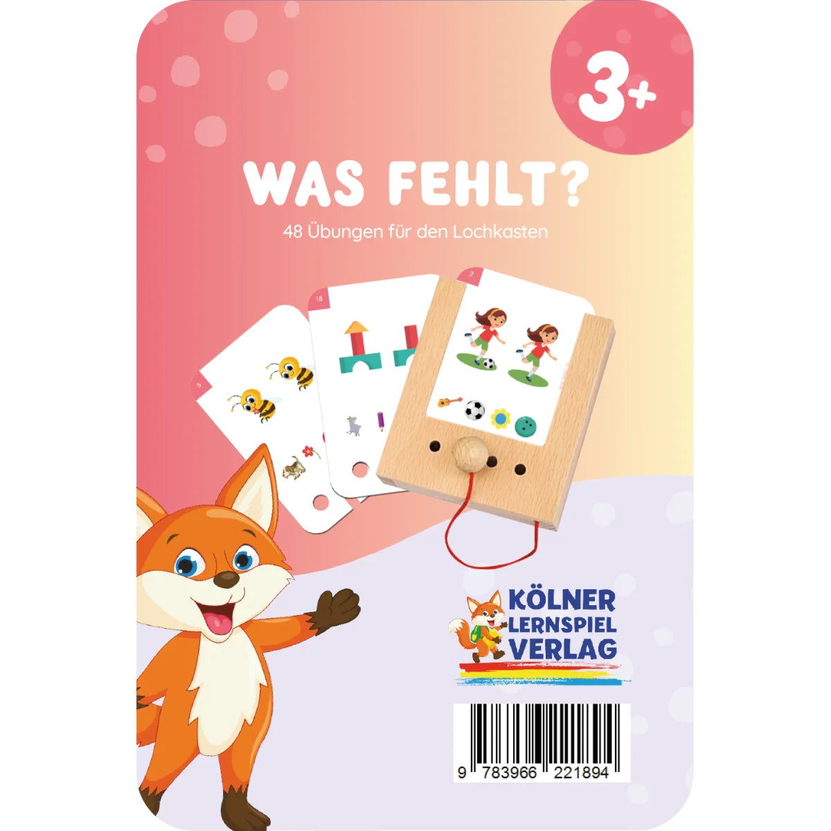 Lochkasten Kartensatz Was fehlt? vom Kölner Lernspielverlag