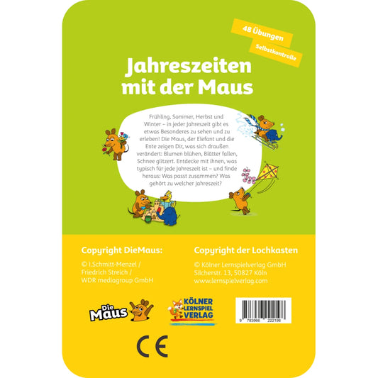 Lochkasten Kartensatz Jahreszeiten mit der Maus vom Kölner Lernspielverlag - Detailansicht 1