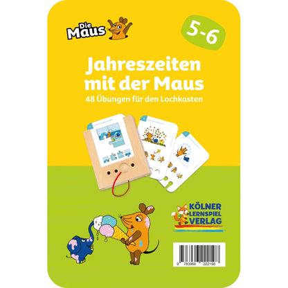 Lochkasten Kartensatz Jahreszeiten mit der Maus vom Kölner Lernspielverlag