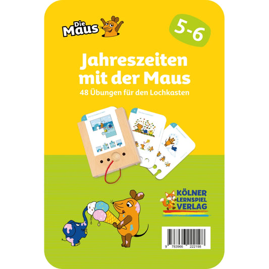Lochkasten Kartensatz Jahreszeiten mit der Maus vom Kölner Lernspielverlag
