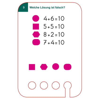 Lochkasten Kartensatz Rechentraining 1 vom Kölner Lernspielverlag - Detailansicht 2