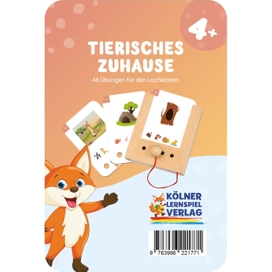 Lochkasten Kartensatz Tierisches Zuhause vom Kölner Lernspielverlag