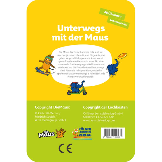 Lochkasten Kartensatz Unterwegs mit der Maus vom Kölner Lernspielverlag - Detailansicht 1