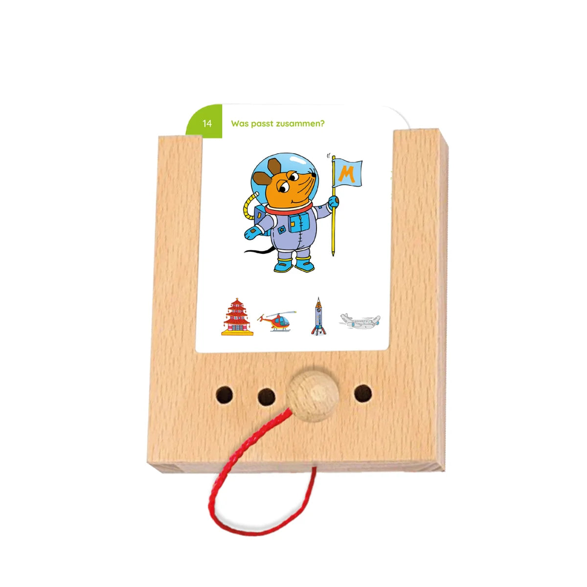 Lochkasten Kartensatz Unterwegs mit der Maus vom Kölner Lernspielverlag - Detailansicht 2