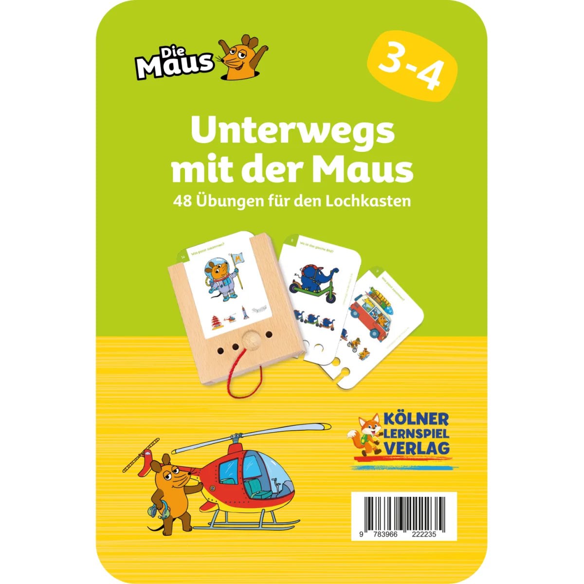 Lochkasten Kartensatz Unterwegs mit der Maus vom Kölner Lernspielverlag