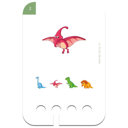 Lochkasten Kartensatz Welt der Dinos vom Kölner Lernspielverlag - Detailansicht 3