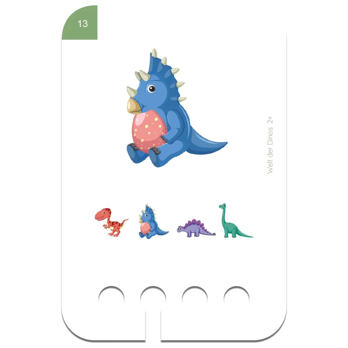 Lochkasten Kartensatz Welt der Dinos vom Kölner Lernspielverlag - Detailansicht 2