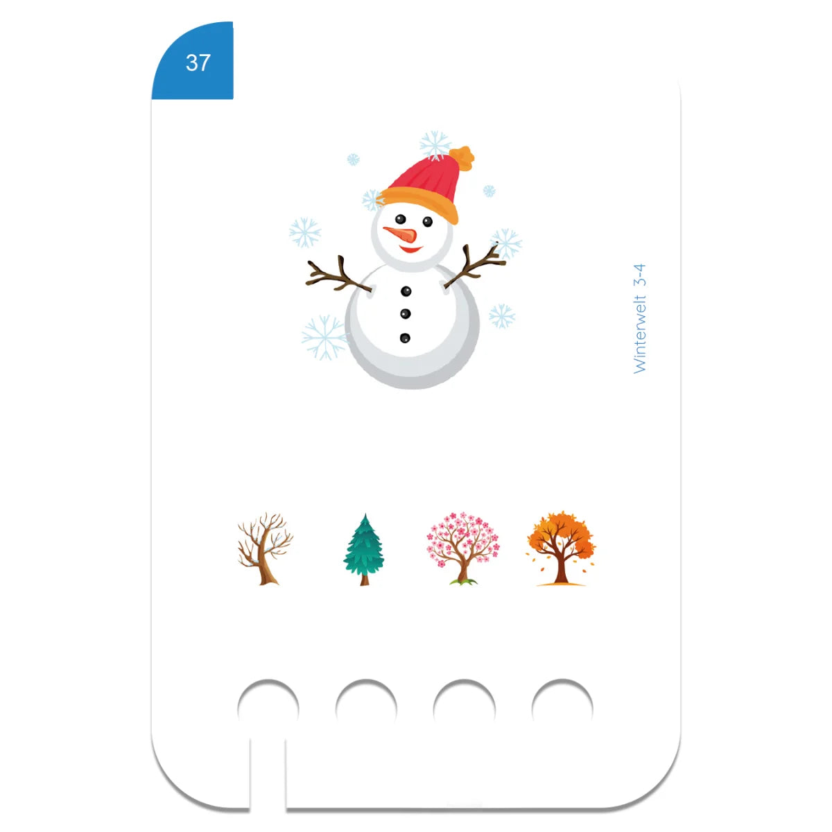 Lochkasten Kartensatz Winterwelt vom Kölner Lernspielverlag - Detailansicht 2