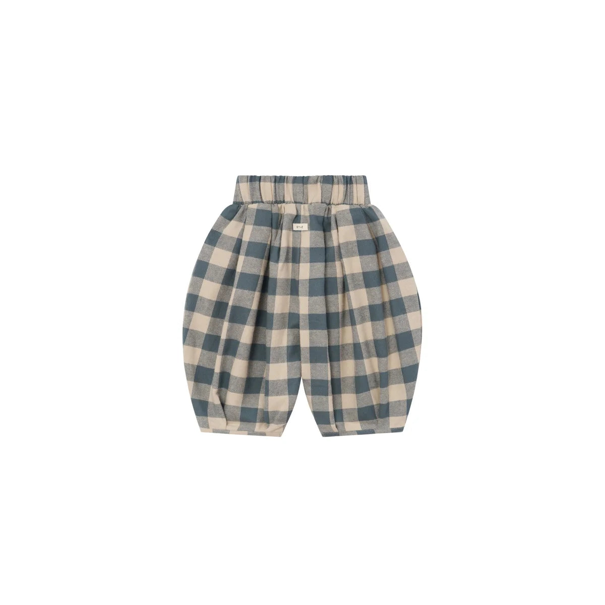 Organic Zoo Lodge Pants Fog Blue Gingham Bund