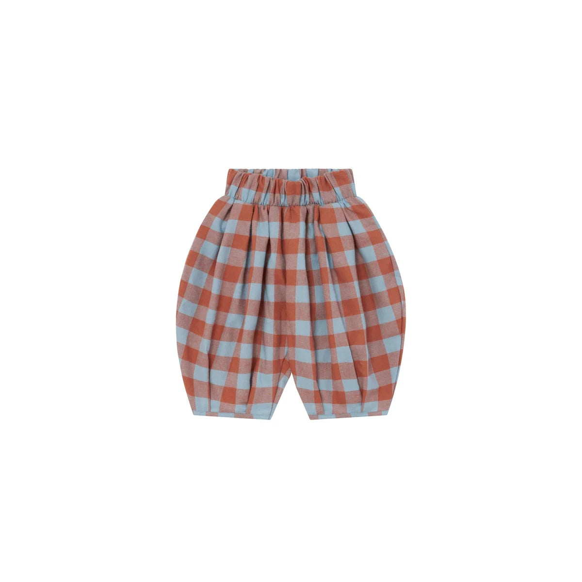 Organic Zoo Lodge Pants Maple Gingham Detail