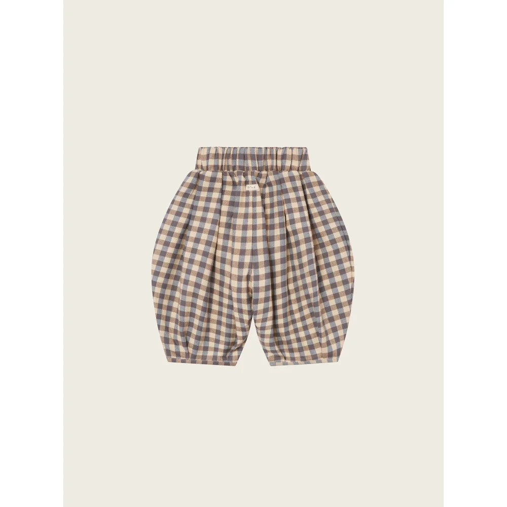 Gingham print Bloomer Shorts mit elastischem Bund und Bündchen, Lodge Pants Shoreline Gingham