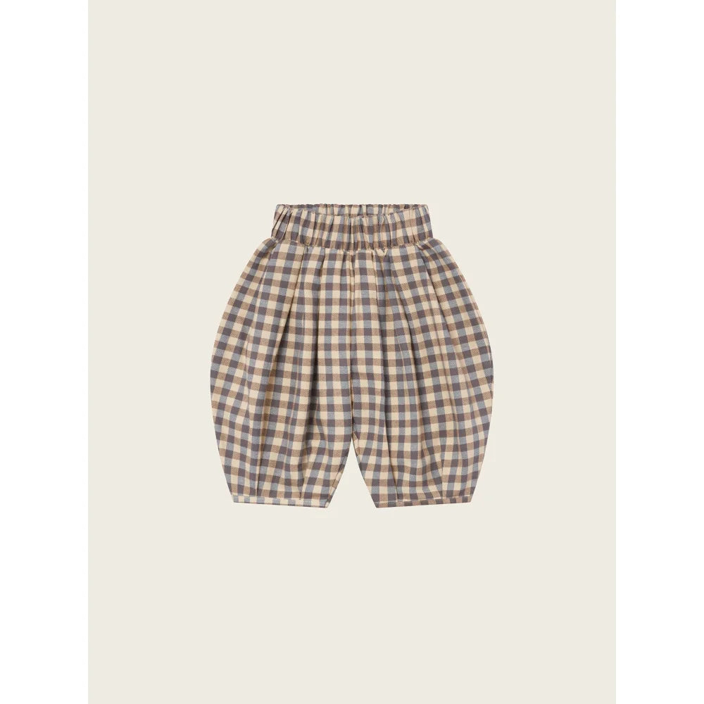 Gingham Musterhosen mit elastischem Bund und Beinabschlüssen im Lodge Pants Shoreline Gingham Stil