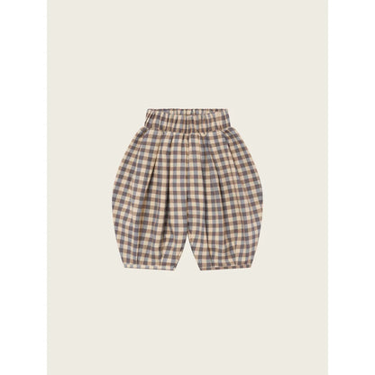 Gingham Musterhosen mit elastischem Bund und Beinabschlüssen im Lodge Pants Shoreline Gingham Stil