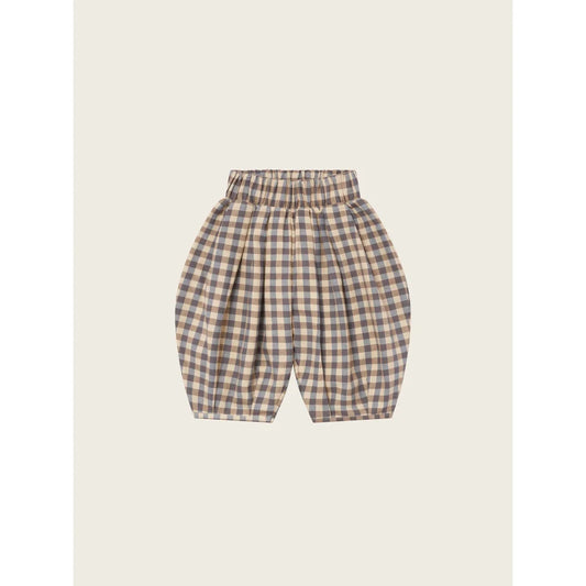 Gingham Musterhosen mit elastischem Bund und Beinabschlüssen im Lodge Pants Shoreline Gingham Stil