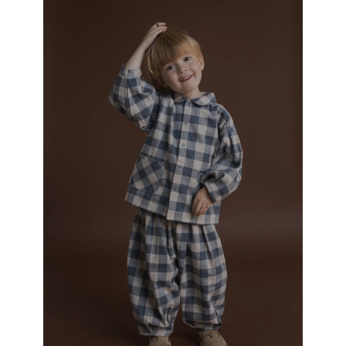 Lodge Shirt | Fog Blue Gingham