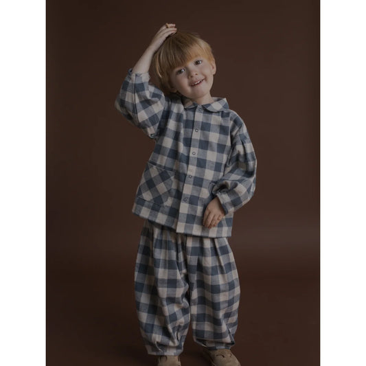 Lodge Shirt | Fog Blue Gingham