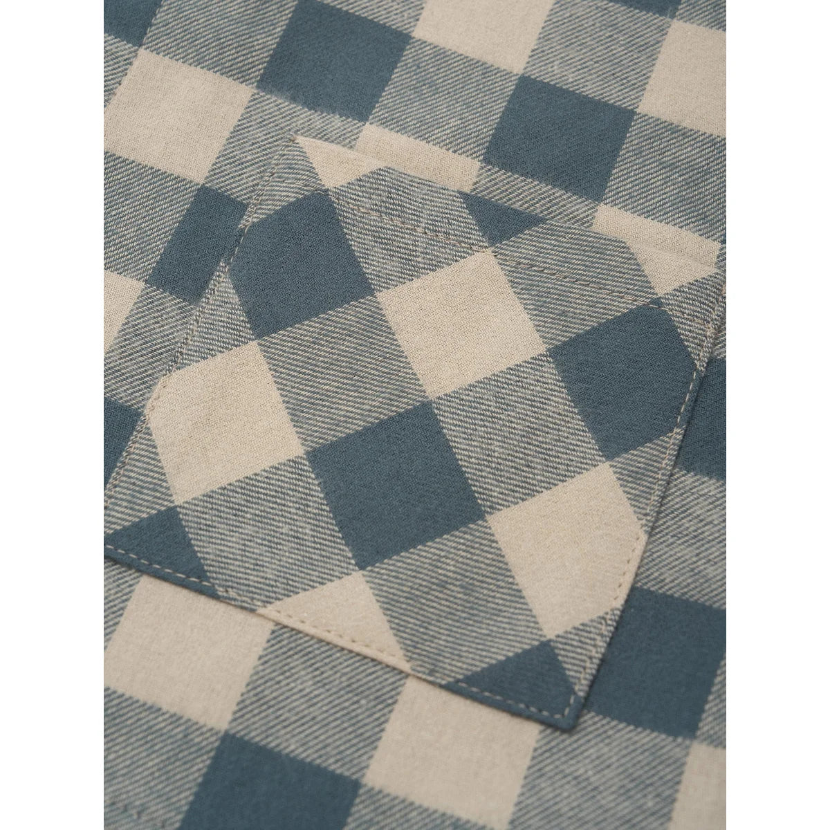 Organic Zoo Lodge Shirt Fog Blue Gingham