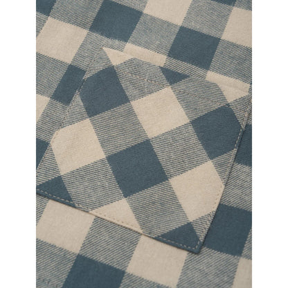 Organic Zoo Lodge Shirt Fog Blue Gingham
