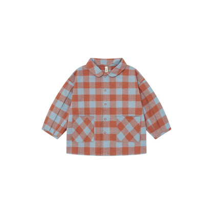 Organic Zoo Lodge Shirt Maple Gingham Detail