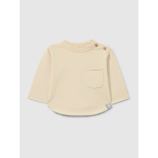 Longsleeve mit Brusttasche | Beige