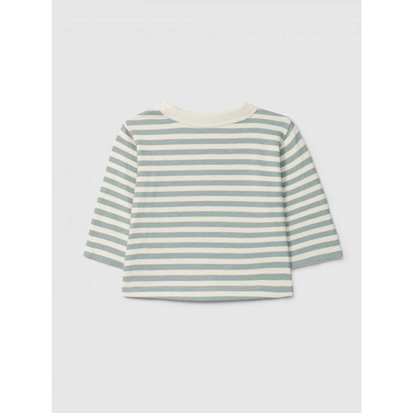 Snug Longsleeve gestreift in Grün – Ansicht 2