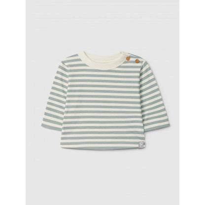 Snug Longsleeve gestreift in Grün – Ansicht 1