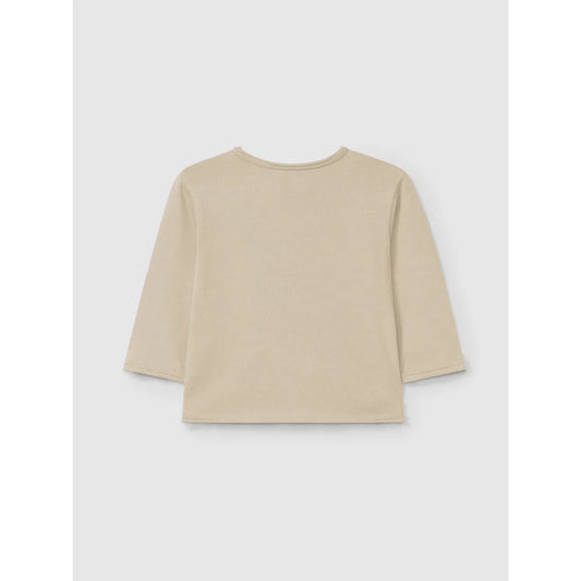 Beige Langarmshirt mit Brusttasche, Modell Longsleeve mit Brusttasche | natural