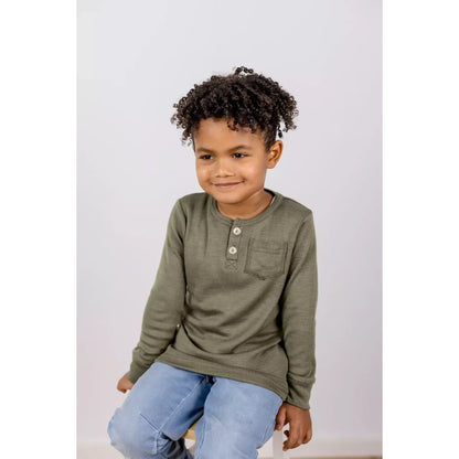 Longsleeve | Olive + Kupfer