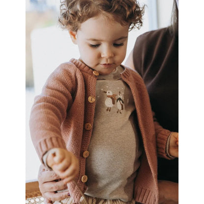 Snug Longsleeve mit Rüsche in Beige – Ansicht 3