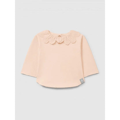 Snug Longsleeve mit Rüschenkragen in Rosa – Ansicht 1