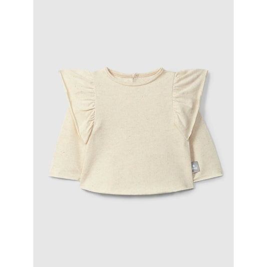 Snug Longsleeve mit Rüschenärmeln aus nachhaltiger Babykleidung Schweiz